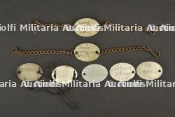 Lot de 7 plaques d'identités de poilus des bureaux de Béthune et de Rouen — photo 1