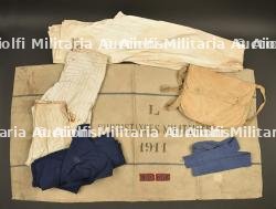 Lot d'effets en tissu de poilu