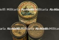 Cinq boîtes en tole sérigraphiée et une carton de chocolat, biscuits et petit déjeuner période 1ere guerre — photo 6