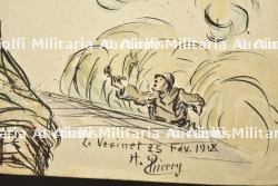 Ensemble de 8 dessins originaux, caricatures de soldats français — miniature 8