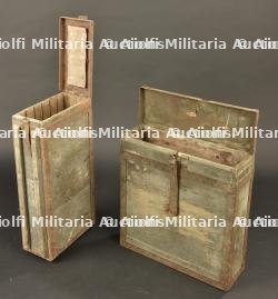 Lot de deux caisses de munitions pour mitrailleuse — miniature 3