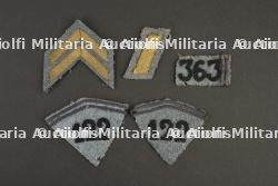 Insignes d'infanterie bleu horizon 122e et 363e d'infanterie