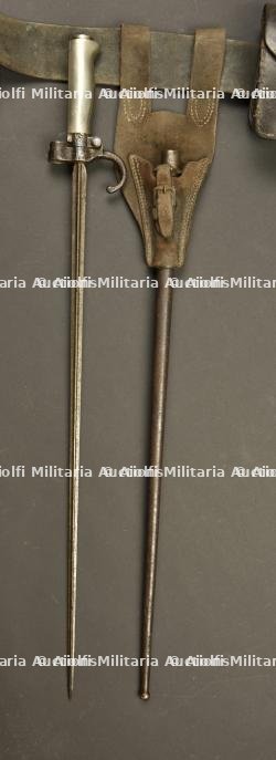 Lot ceinturon M1845, cartouchière M1888 et épée baïonnette M1886 de poilu — miniature 9