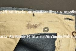 Pantalon culotte modèle 1914 bleu horizon à passepoil jonquille — miniature 2