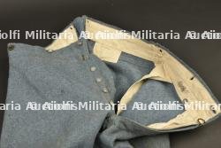 Pantalon culotte modèle 1914 bleu horizon à passepoil jonquille — photo 6