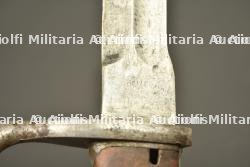 Baïonnette allemande 98-05 dents de scie meulées. German 98/05 bayonet with ground sawback — miniature 2