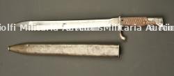 Baïonnette allemande 98-05 dents de scie meulées. German 98/05 bayonet with ground sawback — miniature 6