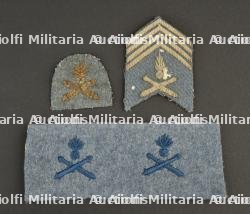 Insignes francais de spécialité de sous officiers mitrailleurs pointeurs