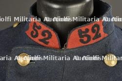 Capote modèle 1877 gris de fer bleuté réceptionnée au 32e de Ligne et pattes de collet du 52e de Ligne — photo 9