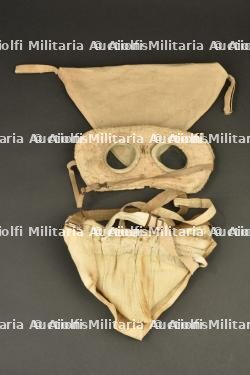 Tampon anti gaz T 2e type dit MTN avec sa pochette triangulaire et lunettes caoutchouc — photo 6