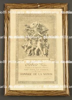 Lot de cadres de diplomes et médailles de soldats dont 13e RI, 44e Territorial, 10e Cuirassiers et 110e RI — photo 7
