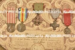 Lot de cadres de diplomes et médailles de soldats dont 13e RI, 44e Territorial, 10e Cuirassiers et 110e RI — miniature 8