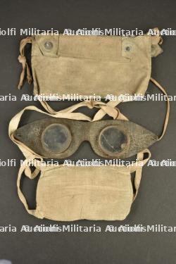 Baillon anti gaz avec sa pochette et paire de lunettes