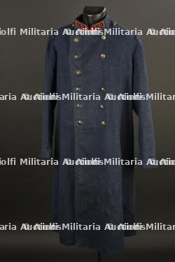 Capote modèle 1877 gris de fer bleuté avec pattes de collet du 159e de Ligne