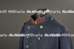 Capote modèle 1877 gris de fer bleuté avec pattes de collet du 159e de Ligne — photo 16