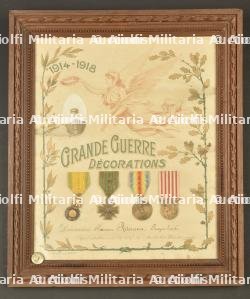 Lot de cadres de diplomes et médailles de soldats morts pour la France dont un mitrailleur du 37e RI à Neuville St Vaast — miniature 6