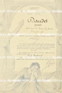 Lot de cadres de diplomes et médailles de soldats morts pour la France dont un mitrailleur du 37e RI à Neuville St Vaast — photo 9