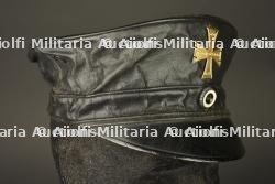 Casquette de Landsturm prussien en toile cirée. Prussian Landsturm visor cap in oilcloth — miniature 7