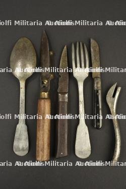 Ensemble de couverts, couteaux et ouvre boîte de poilu — photo 5