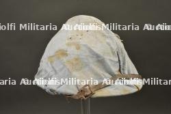 Casque Adrian modèle 1915 infanterie avec son couvre casque en calicot bleu — photo 5