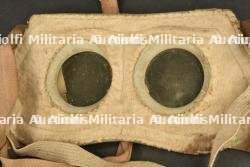 Lunettes de protection anti gaz Meyrowitz 1915 dans leur pochette en drap bleu horizon — miniature 5