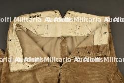 Pantalon culotte modèle 1914 de circonstance en velours cotelé à passepoil vert — miniature 11