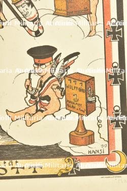 Lithographie de Hansi Seiner Majestät Alter Gott 1915 — photo 5