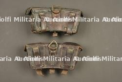 Lot de 2 cartouchières allemandes M1909. Lot of two German Model 1909 ammunition pouches — miniature 4