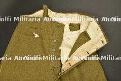 Pantalon culotte modèle 1914 en drap moutarde passepoil jonquille pour Zouave ou Tirailleur date 1918 — miniature 9
