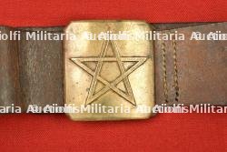 Ceinturon et boucle de tirailleur modèle 1873 et ceinture de drap écarlate — photo 3