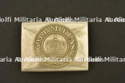 Boucle prussienne blanche. White Prussian belt buckle