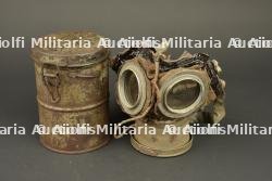 Masque anti gaz allemand Lederschutzmaske 1917. German Lederschutzmaske 1917 gas mask — miniature 8