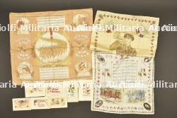 Lot de mouchoirs patriotiques de chants et cartes postales brodées ou imprimées — vignette 1