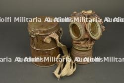 Masque anti gaz allemand Lederschutzmaske 1917. German Lederschutzmaske 1917 gas mask — miniature 8