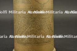 Artisanat de tranchée anglais douille gravée à motifs de l'Egypte antique — photo 3