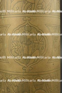 Artisanat de tranchée anglais douille gravée à motifs de l'Egypte antique — photo 8