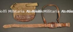 Ceinturon baudrier Sam Brown Belt, cartouchière et musette d'officier britannique — miniature 4