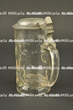 Lot allemand chope, quart et couverts. German lot including stein, drinking cup and cutlery — miniature 3