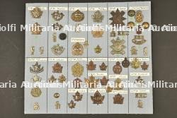 Planche 2 d'insignes canadiens ww1 ex collection André Coillot