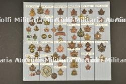 Planche 4 d'insignes canadiens ww1 ex collection André Coillot — photo 1