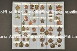 Planche 6 d'insignes canadiens ww1 ex collection André Coillot