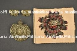 Ensemble d'insignes du 236th Battalion MacLean Kilties of America