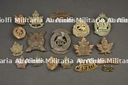 Lot de 18 insignes canadiens CEF ww1