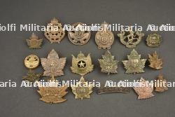 Lot de 18 insignes canadiens CEF ww1