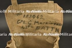 Musette du caporal Mckintosh 43rd Battalion, bretelle et bandes molletières — miniature 3
