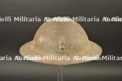 Casque MkI avec insignes métalliques d'un artilleur canadien — photo 1