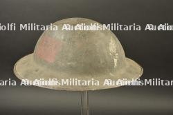 Casque MkI de la 1ere batterie d'artillerie de la 1e Division Canadienne avec 3 insignes peints — miniature 4
