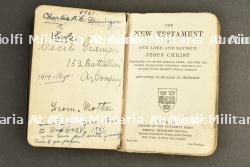 Lot de disques d'identités, pay book et bible de soldats canadiens de la 1ère guerre — miniature 6