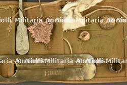 Trousse de couture canadienne, patience d'un soldat du 130th Battalion et photo panoramique de la A Coy du 81st Battalion — photo 3