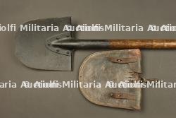 Pelle de Pionnier allemand avec son étui cuir. German Pioneer shovel with leather carrier — photo 2